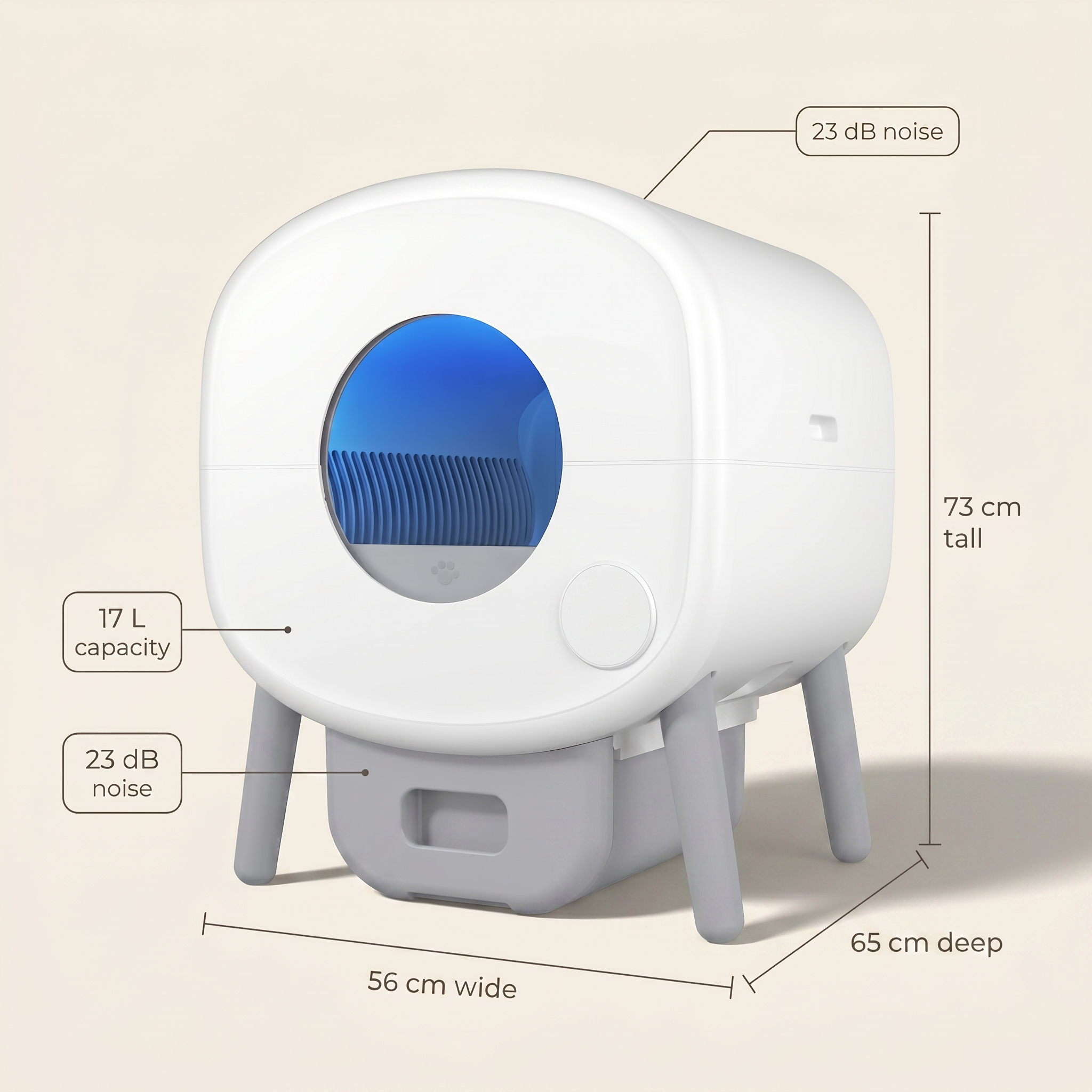 BeCat self-cleaning litter box