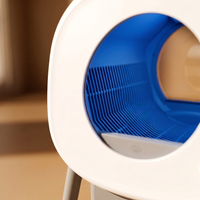 BeCat self-cleaning litter box - close-up of the rotating spherical drum