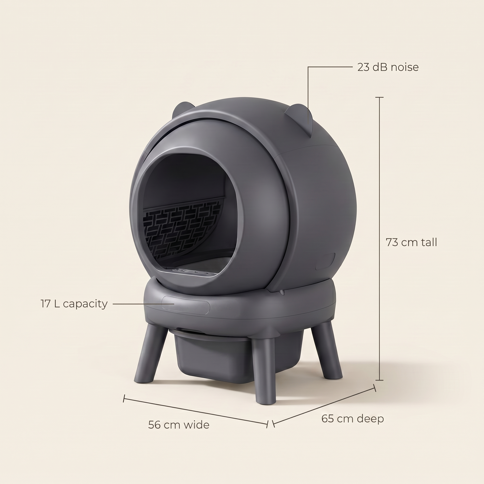 BeCat self-cleaning litter box