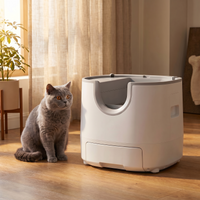 pdp: full home lifestyle scene with cat and box