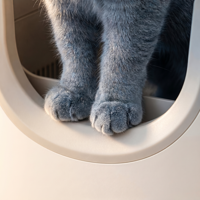 pdp: close-up of paws on the clean entry platform