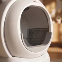 BeCat self-cleaning litter box - close-up of the rotating spherical drum