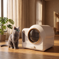 pdp: full home lifestyle scene with cat and box