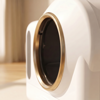 BeCat self-cleaning litter box - close-up of the rotating spherical drum