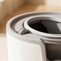 BeCat self-cleaning litter box - close-up of the rotating spherical drum