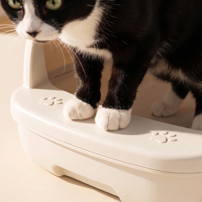pdp: close-up of paws on the clean entry platform