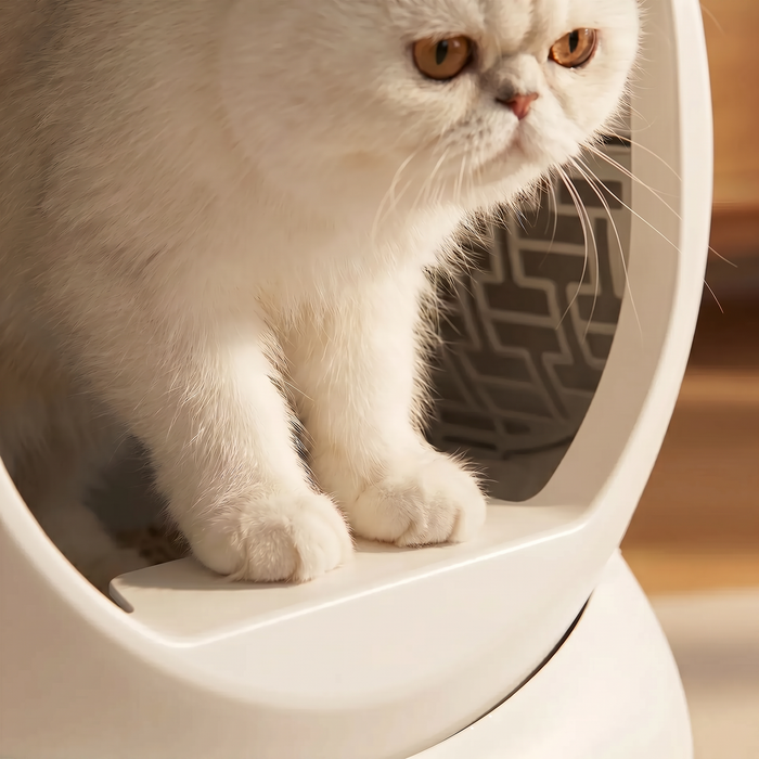 pdp: close-up of paws on the clean entry platform