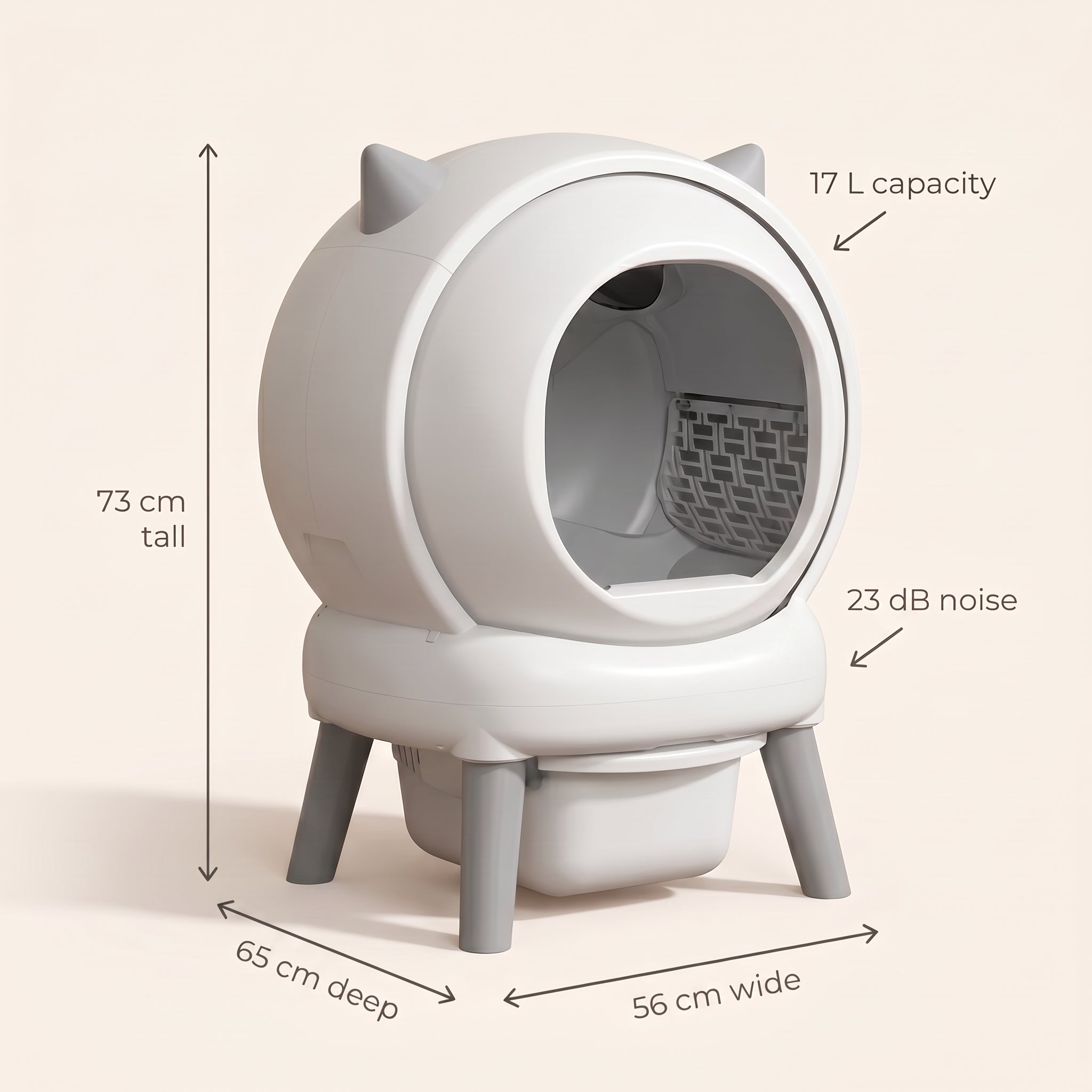 BeCat self-cleaning litter box