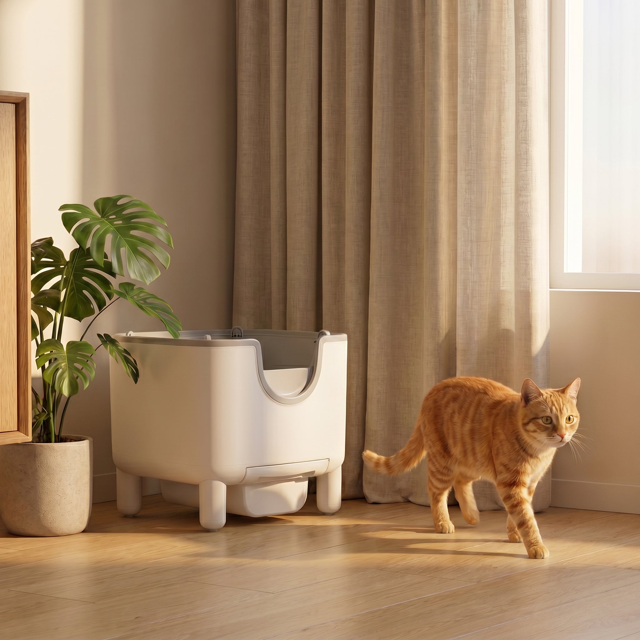 BeCat self-cleaning litter box