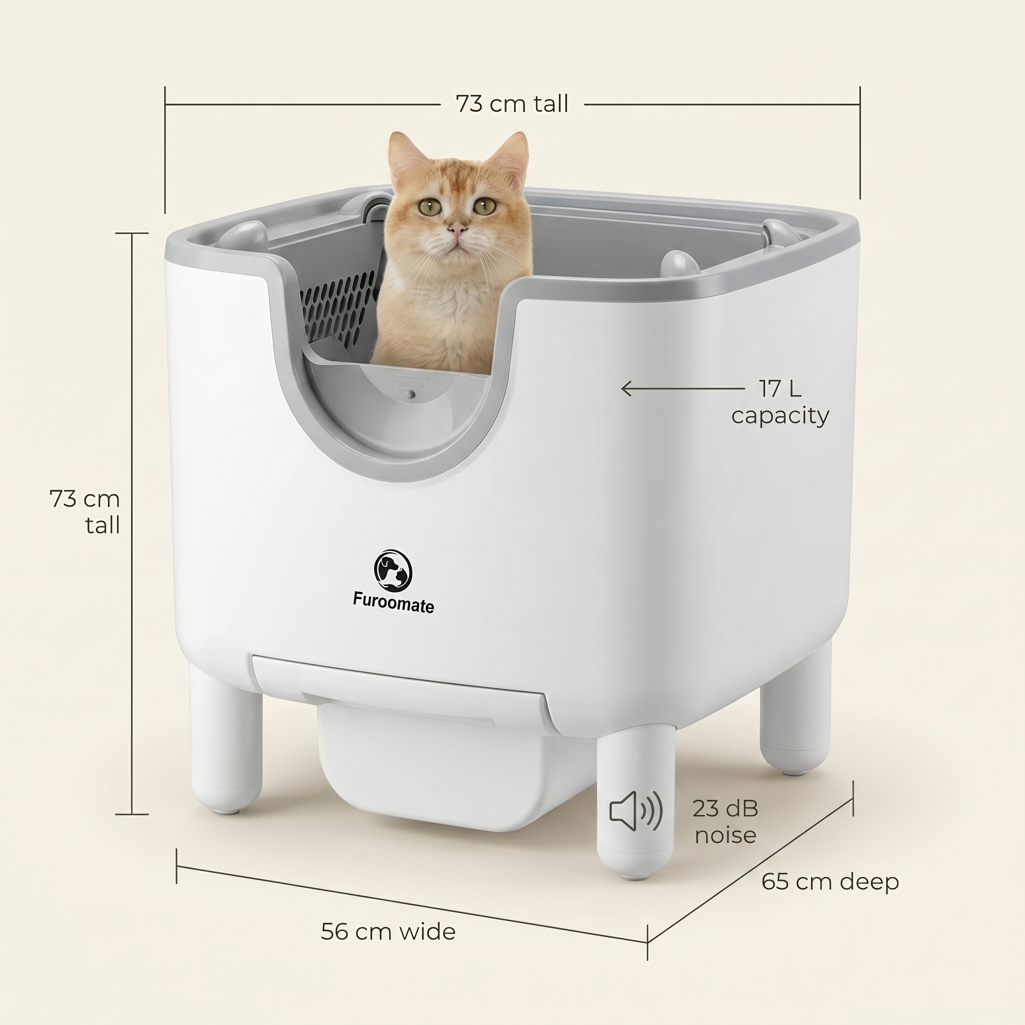 BeCat self-cleaning litter box
